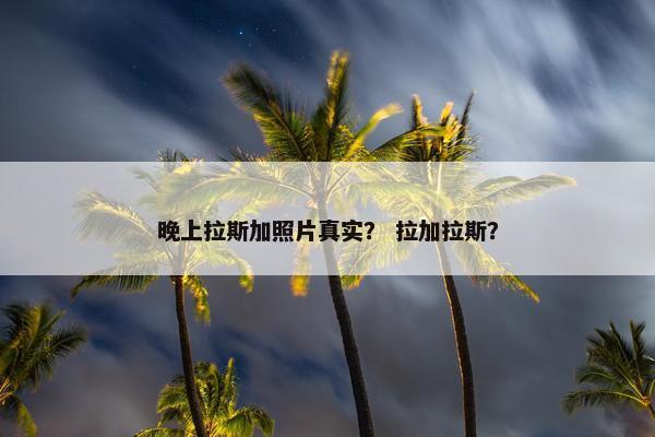 晚上拉斯加照片真实？ 拉加拉斯？