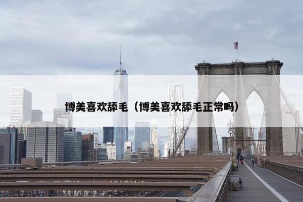 博美喜欢舔毛（博美喜欢舔毛正常吗）