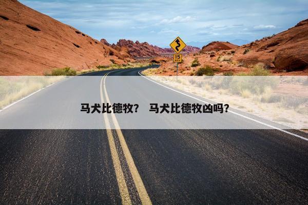 马犬比德牧？ 马犬比德牧凶吗？