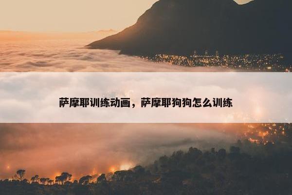 萨摩耶训练动画，萨摩耶狗狗怎么训练