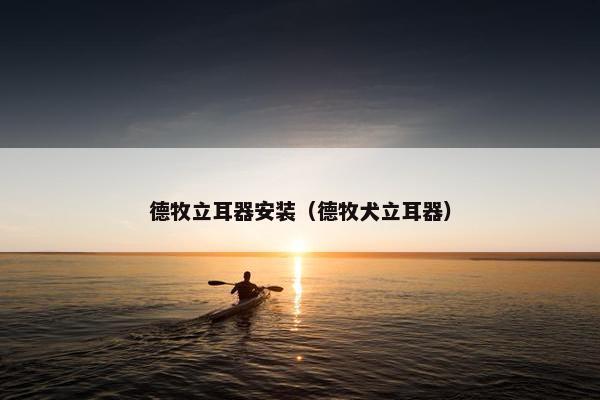 德牧立耳器安装（德牧犬立耳器）