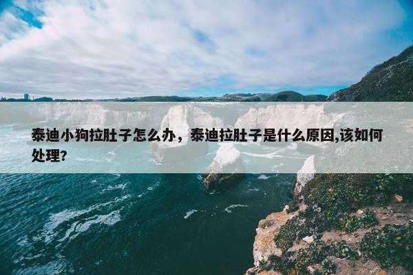 泰迪小狗拉肚子怎么办，泰迪拉肚子是什么原因,该如何处理?