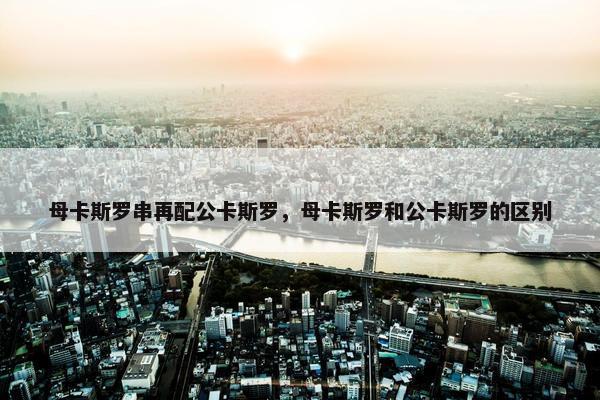 母卡斯罗串再配公卡斯罗，母卡斯罗和公卡斯罗的区别