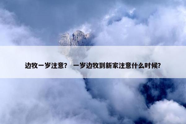 边牧一岁注意？ 一岁边牧到新家注意什么时候？