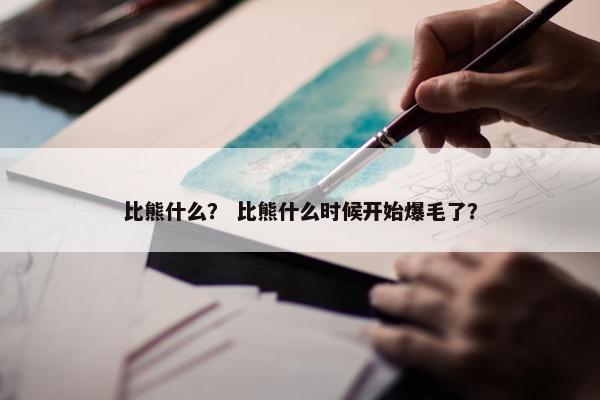 比熊什么？ 比熊什么时候开始爆毛了？
