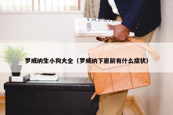 罗威纳生小狗大全（罗威纳下崽前有什么症状）