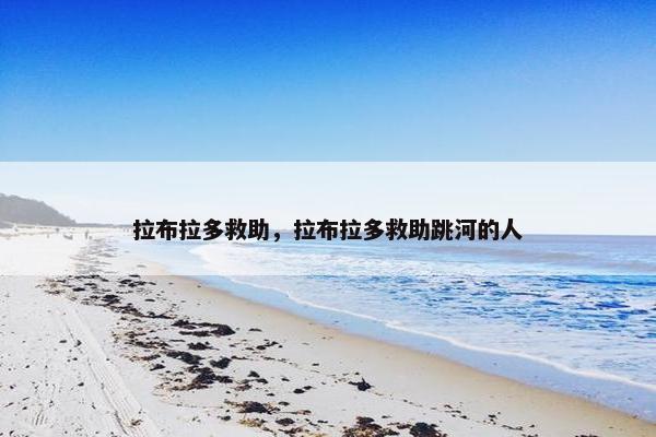拉布拉多救助，拉布拉多救助跳河的人