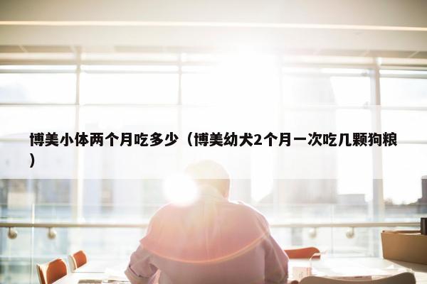 博美小体两个月吃多少（博美幼犬2个月一次吃几颗狗粮）