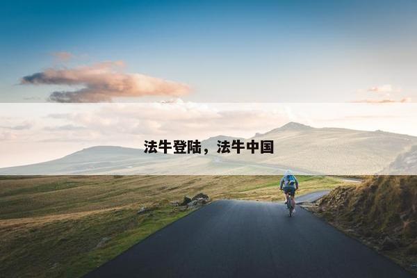 法牛登陆，法牛中国