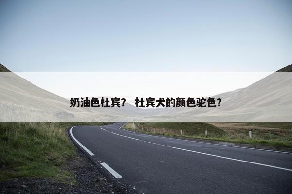 奶油色杜宾？ 杜宾犬的颜色驼色？