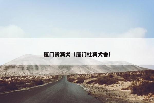 厦门贵宾犬（厦门杜宾犬舍）