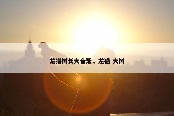 龙猫树长大音乐，龙猫 大树