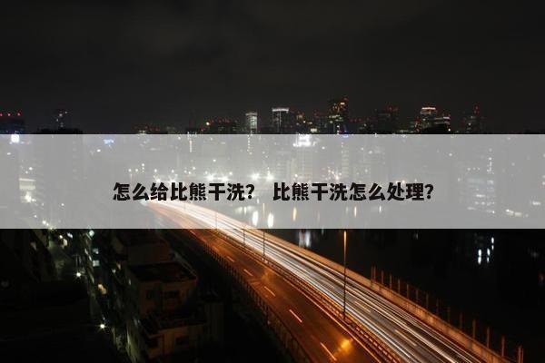 怎么给比熊干洗？ 比熊干洗怎么处理？