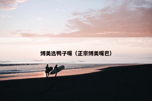 博美选鸭子嘴（正宗博美嘴巴）