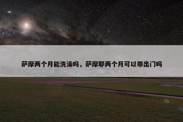 萨摩两个月能洗澡吗，萨摩耶两个月可以带出门吗