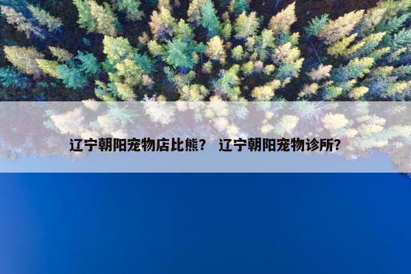 辽宁朝阳宠物店比熊？ 辽宁朝阳宠物诊所？