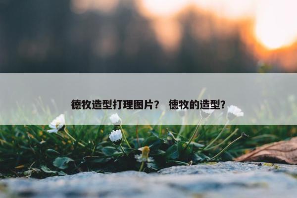 德牧造型打理图片？ 德牧的造型？