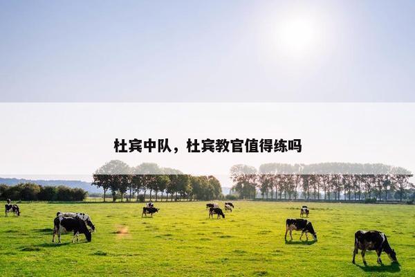 杜宾中队，杜宾教官值得练吗