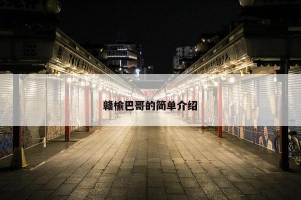 赣榆巴哥的简单介绍