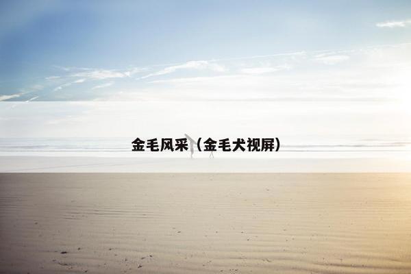 金毛风采（金毛犬视屏）