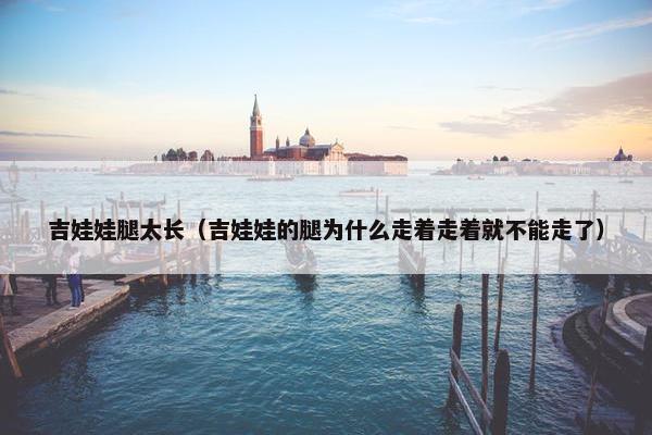 吉娃娃腿太长(吉娃娃的腿为什么走着走着就不能走了)
