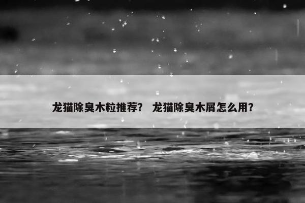 龙猫除臭木粒推荐？ 龙猫除臭木屑怎么用？