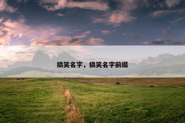 搞笑名字，搞笑名字前缀