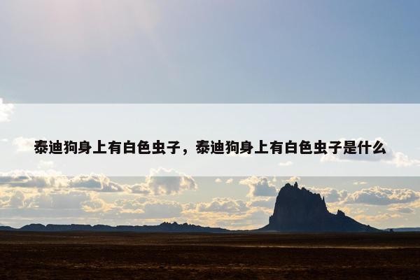 泰迪狗身上有白色虫子，泰迪狗身上有白色虫子是什么