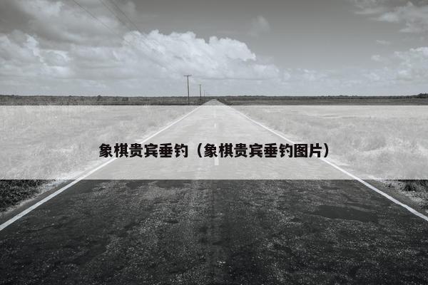 象棋贵宾垂钓（象棋贵宾垂钓图片）