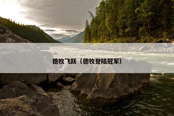 德牧飞跃(德牧登陆冠军)