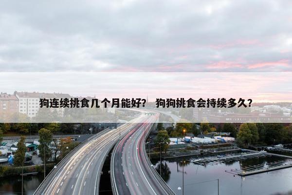 狗连续挑食几个月能好？ 狗狗挑食会持续多久？