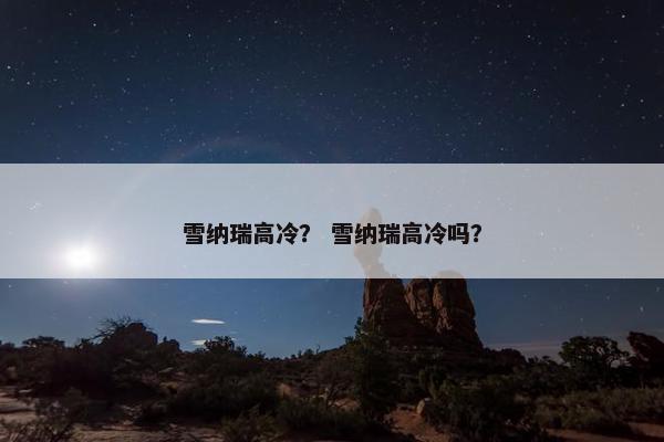 雪纳瑞高冷？ 雪纳瑞高冷吗？