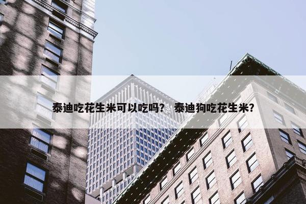 泰迪吃花生米可以吃吗？ 泰迪狗吃花生米？