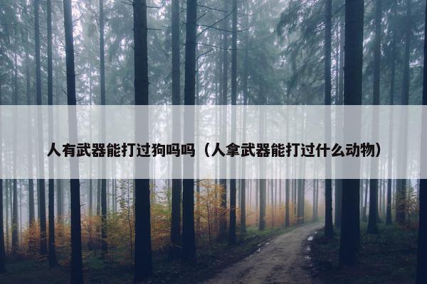 人有武器能打过狗吗吗（人拿武器能打过什么动物）