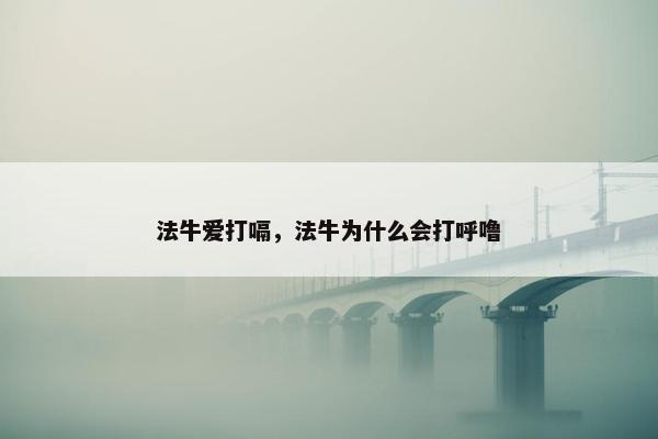 法牛爱打嗝，法牛为什么会打呼噜