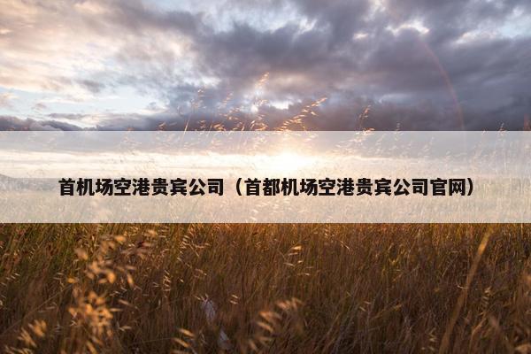 首机场空港贵宾公司（首都机场空港贵宾公司官网）