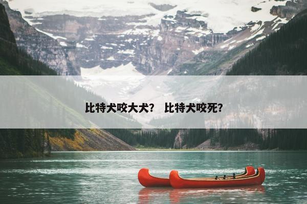 比特犬咬大犬？ 比特犬咬死？