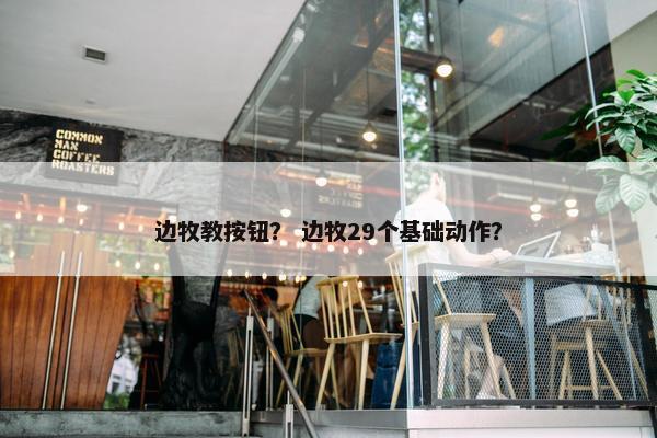 边牧教按钮？ 边牧29个基础动作？