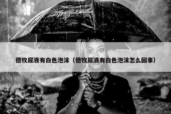 德牧尿液有白色泡沫（德牧尿液有白色泡沫怎么回事）