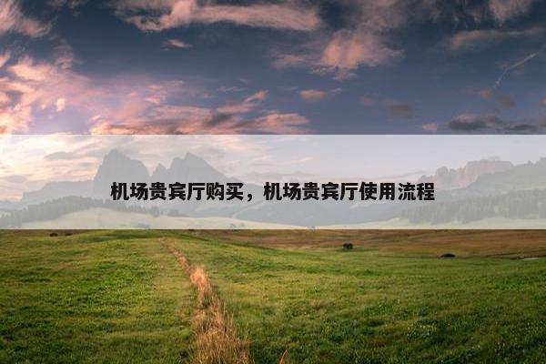 机场贵宾厅购买,机场贵宾厅使用流程