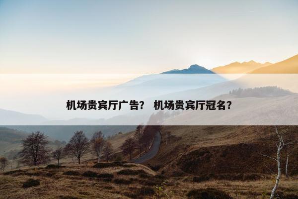 机场贵宾厅广告? 机场贵宾厅冠名?