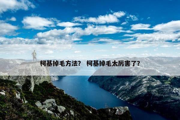 柯基掉毛方法? 柯基掉毛太厉害了?