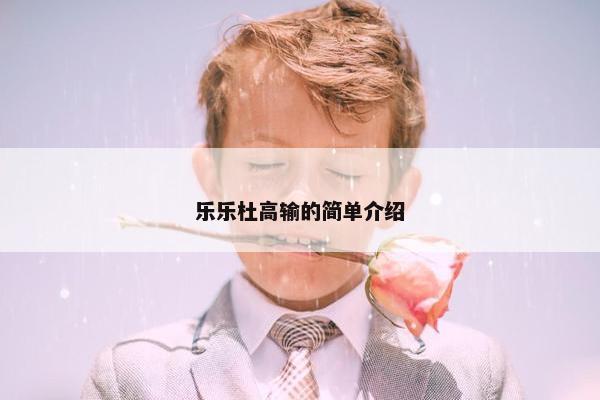 乐乐杜高输的简单介绍