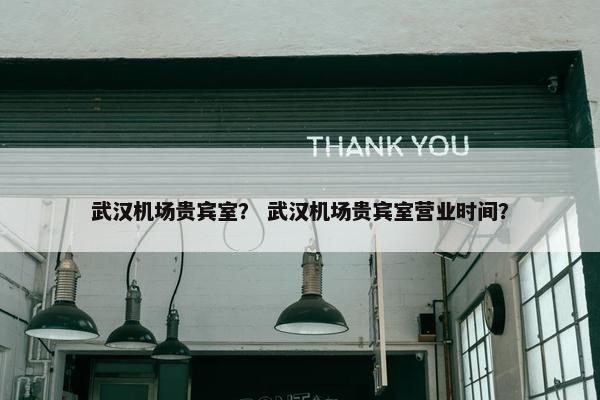 武汉机场贵宾室? 武汉机场贵宾室营业时间?