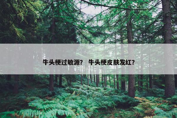 牛头梗过敏源? 牛头梗皮肤发红?