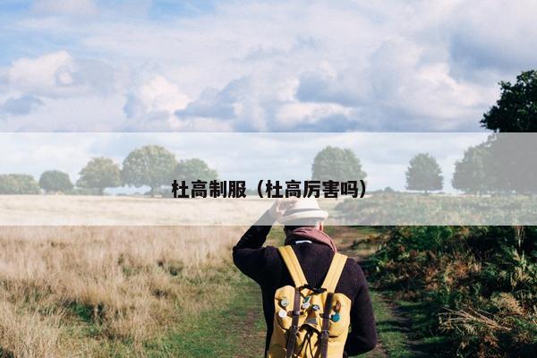 杜高制服(杜高厉害吗)