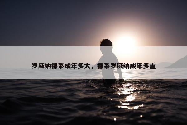罗威纳德系成年多大,德系罗威纳成年多重