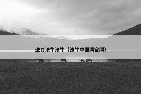 进口法牛法牛(法牛中国网官网)