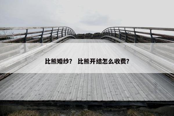 比熊婚纱? 比熊开结怎么收费?