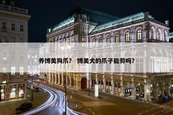 养博美狗爪？ 博美犬的爪子能剪吗？